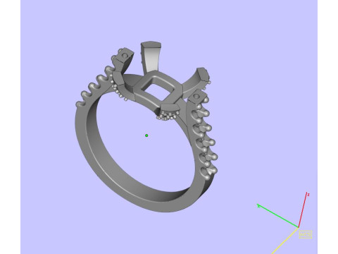 Cushion Ring 3D 프린트 모델