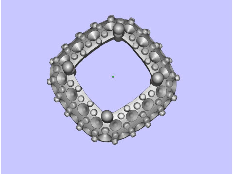 Cushion Ring 3D 프린트 모델