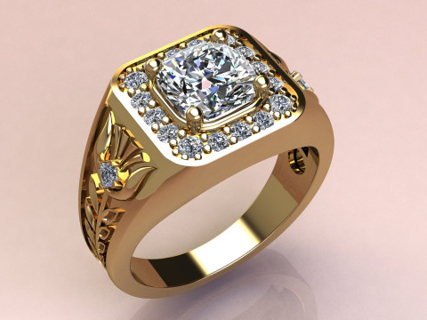 Cushion Ring Model do druku 3D