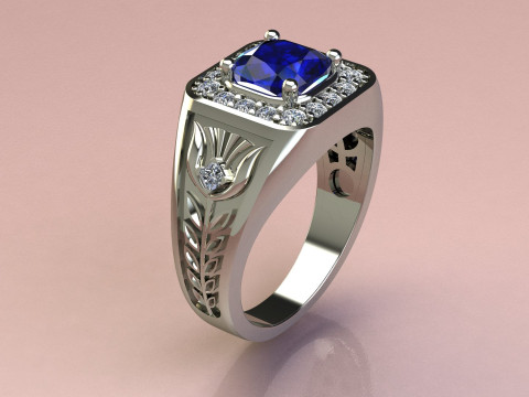Cushion Ring 3D Принт Модель