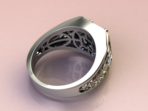 Cushion Ring 3D Принт Модель