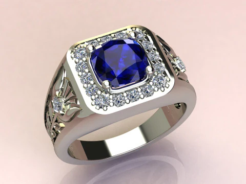 Cushion Ring 3D Print Model