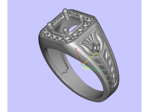 Cushion Ring 3D Print Model