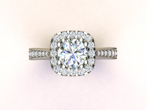 Diamond ring Modelo de Impressão 3D