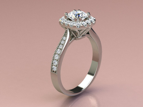 Diamond ring Modelo de Impressão 3D