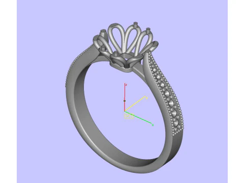 ダイヤモンドリング 3Dプリントモデル