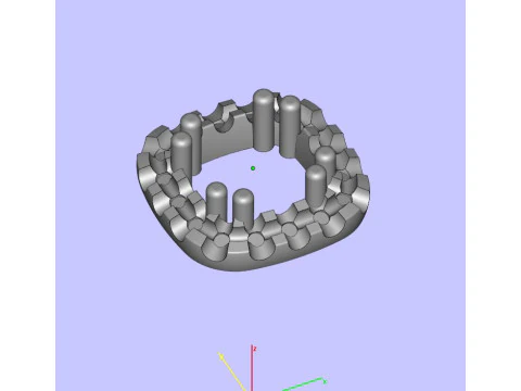 ダイヤモンドリング 3Dプリントモデル