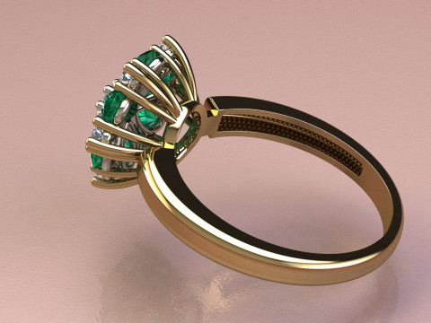 Ring snowflake 3D Print Model