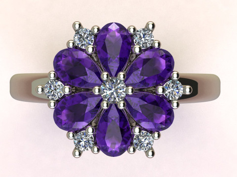 Ring snowflake 3D Print Model