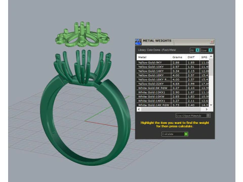 Anneau flocon de neige Modèles 3D en vedette