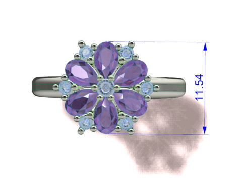 Ring snowflake 3D Print Model