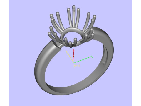 Ring snowflake 3D Print Model