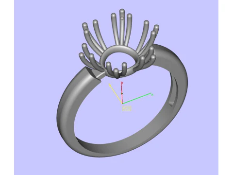 Anneau flocon de neige Modèles 3D en vedette