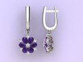 Earings snowflake 3D Print Model