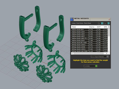 Earings snowflake 3D Print Model