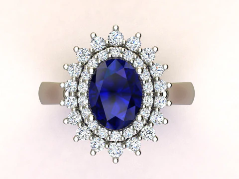 Ring oval fashion 3D Print Model