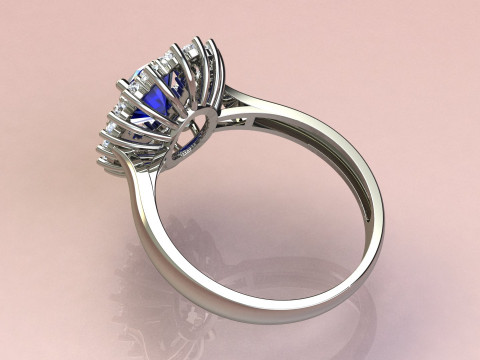 Ring oval fashion 3D प्रिंट मॉडल