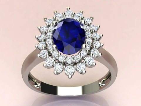 Ring oval fashion 3D Print Model