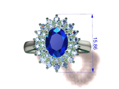 Ring oval fashion 3D प्रिंट मॉडल