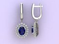 Earings oval fashion 3D प्रिंट मॉडल