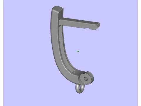 Earings oval fashion 3D Print Model