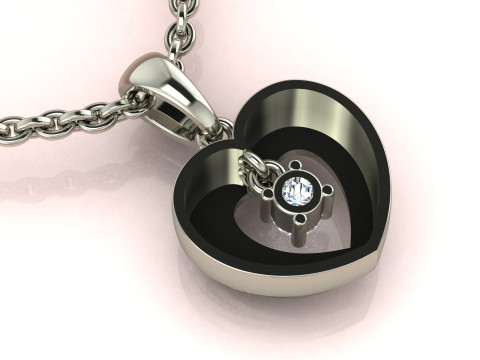 Heart Pendant 3D Принт Модель