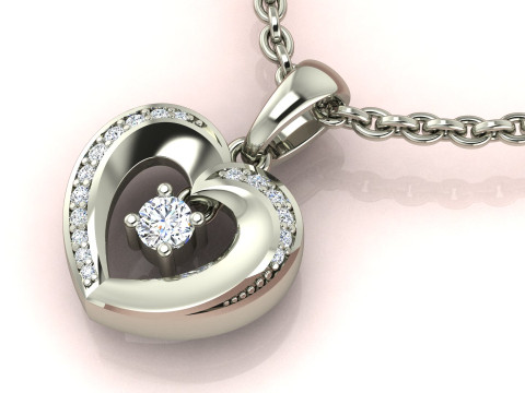 Heart Pendant 3D Принт Модель