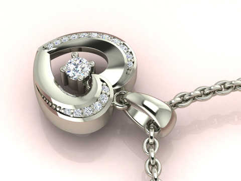 Heart Pendant 3D Принт Модель