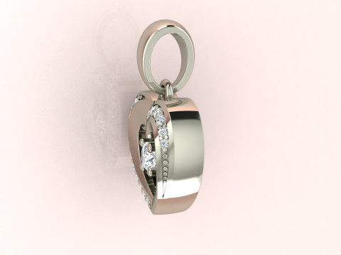 Heart Pendant 3D Принт Модель