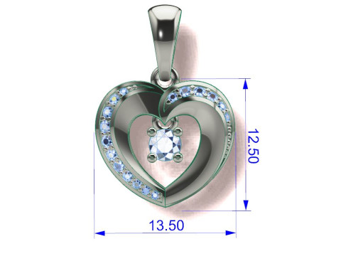 Heart Pendant 3D Принт Модель
