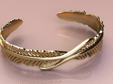 Feather Braselet 3D Принт Модель