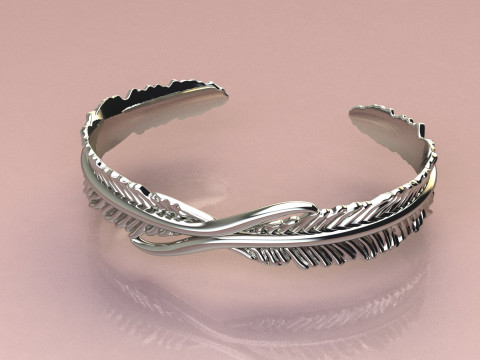 Feather Braselet 3D Принт Модель