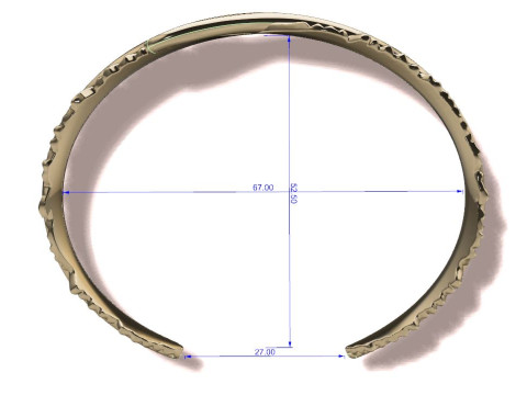 Feather Braselet 3D Принт Модель