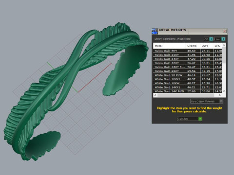 Feather Braselet 3D Принт Модель