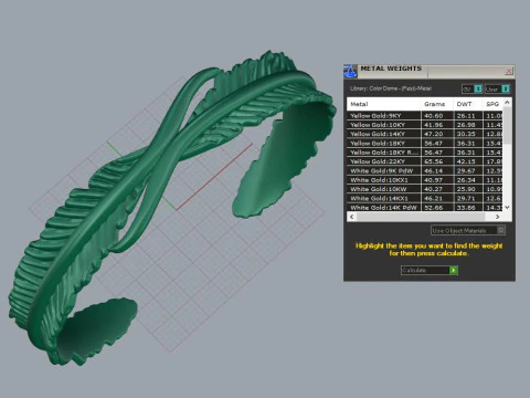 Feather Braselet 3D Print Model
