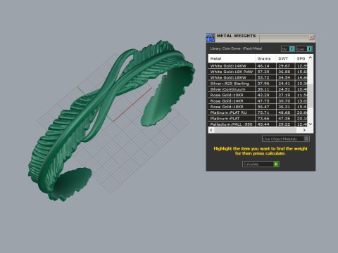 Feather Braselet 3D Принт Модель