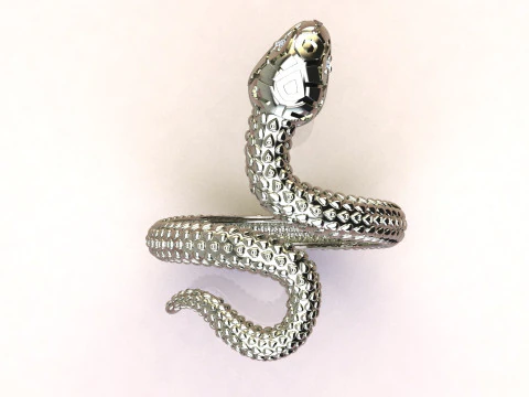 Змеиное кольцо 3D Принт Модель