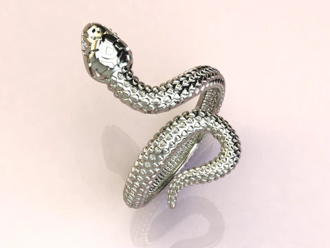 Змеиное кольцо 3D Принт Модель