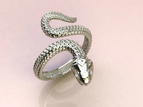 Змеиное кольцо 3D Принт Модель