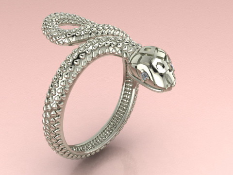 Snake ring Modello di stampa 3D
