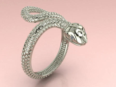 Змеиное кольцо 3D Принт Модель