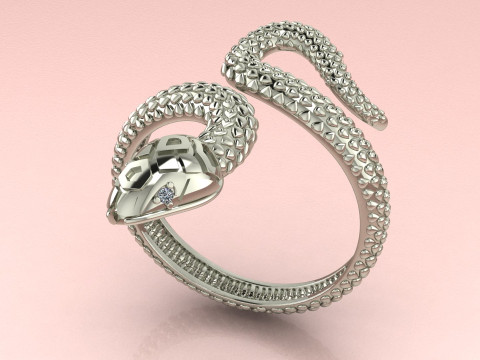 Snake ring Modello di stampa 3D