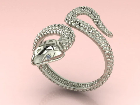 Змеиное кольцо 3D Принт Модель