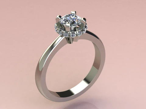 ダイヤモンドリング 3Dプリントモデル