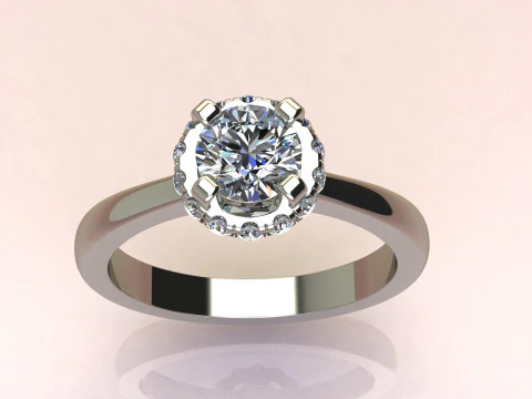 Diamond ring 3D Print Model