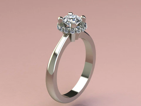 Diamond ring 3D Print Model