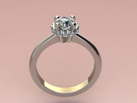 Diamond ring 3D Print Model