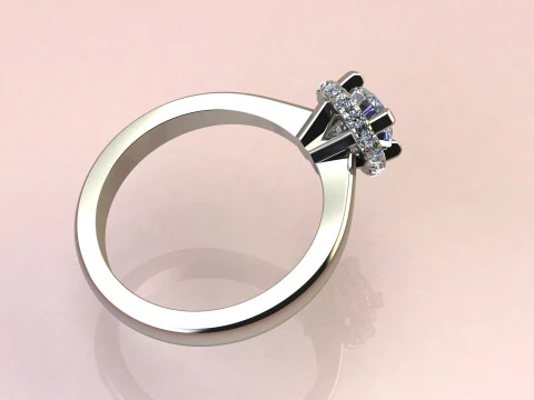 Diamond ring 3D Print Model