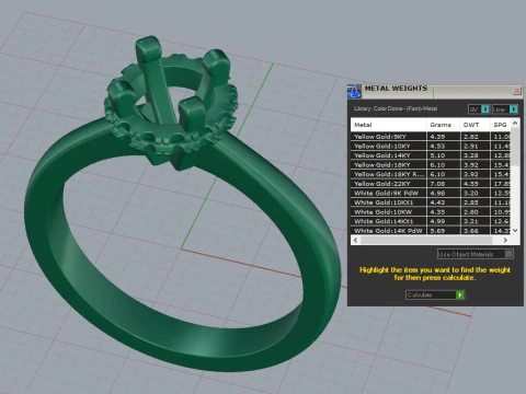 Diamond ring 3D Print Model
