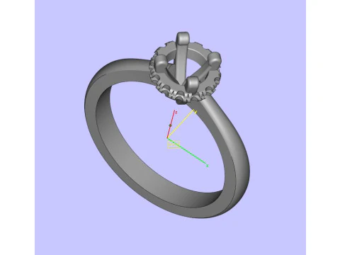 Diamond ring 3D Print Model